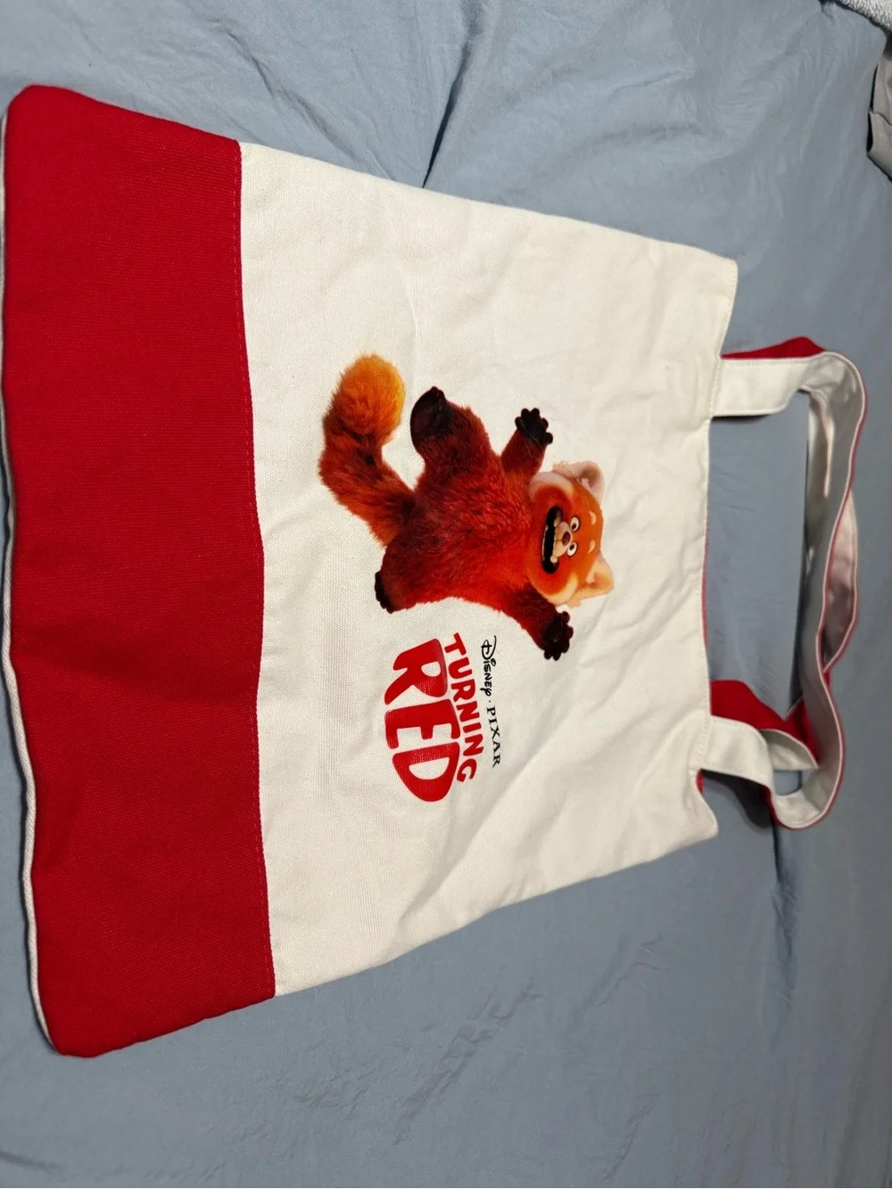 Disney Turning Red Kids Tote Bag - White & Red